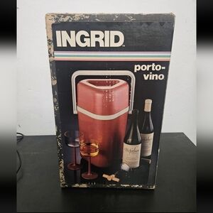 Vintage INGRID PORTO VINO WINE COOLER TOTE MID CENTURY MCM